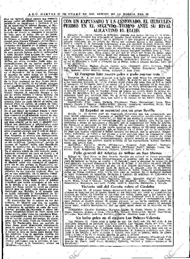 ABC MADRID 17-01-1967 página 68