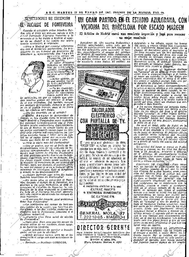 ABC MADRID 17-01-1967 página 69