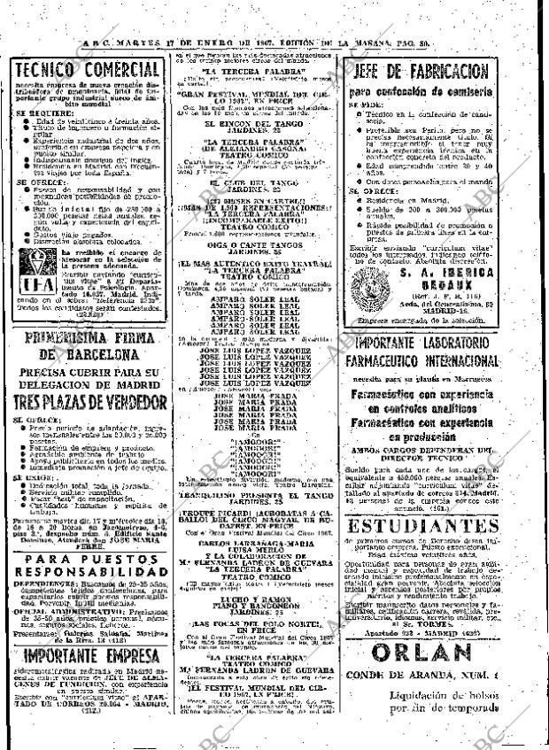 ABC MADRID 17-01-1967 página 80
