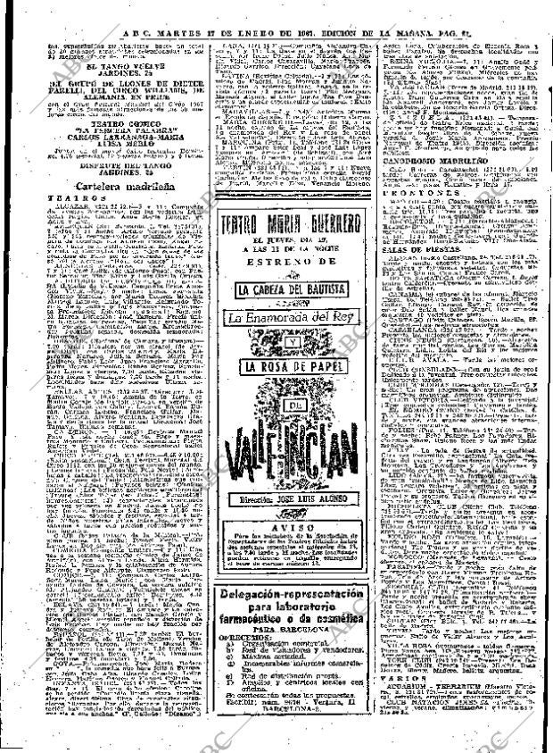 ABC MADRID 17-01-1967 página 81