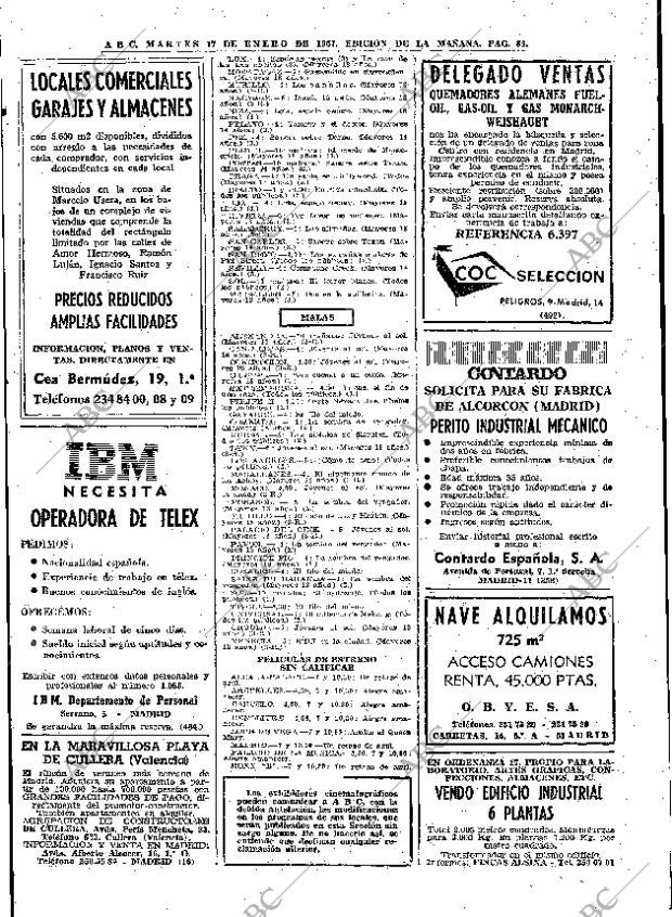 ABC MADRID 17-01-1967 página 84