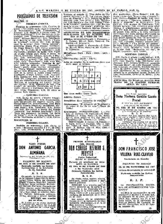 ABC MADRID 17-01-1967 página 85