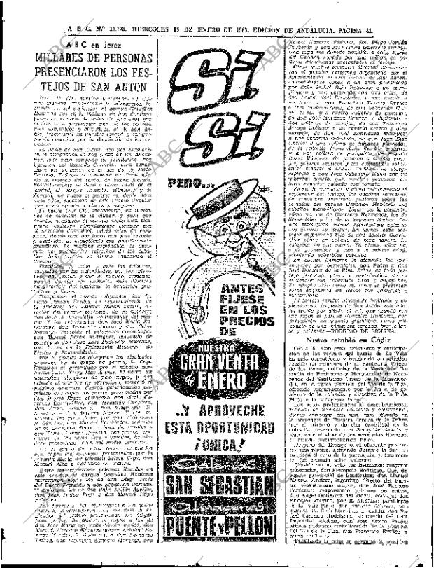 ABC SEVILLA 18-01-1967 página 41