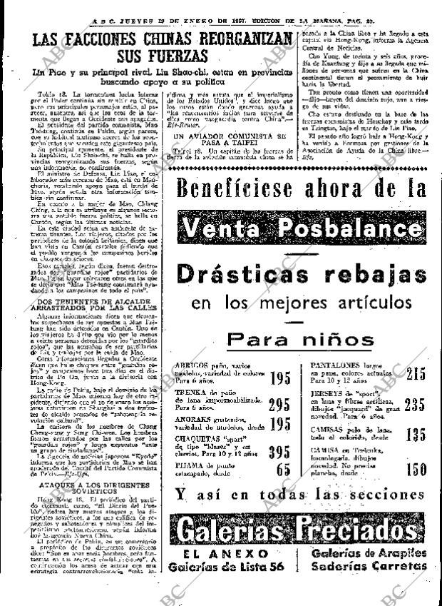 ABC MADRID 19-01-1967 página 25