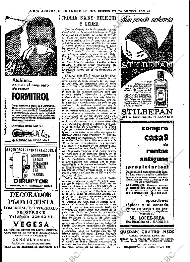 ABC MADRID 19-01-1967 página 26