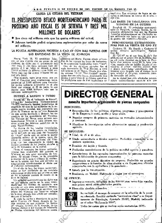 ABC MADRID 19-01-1967 página 27