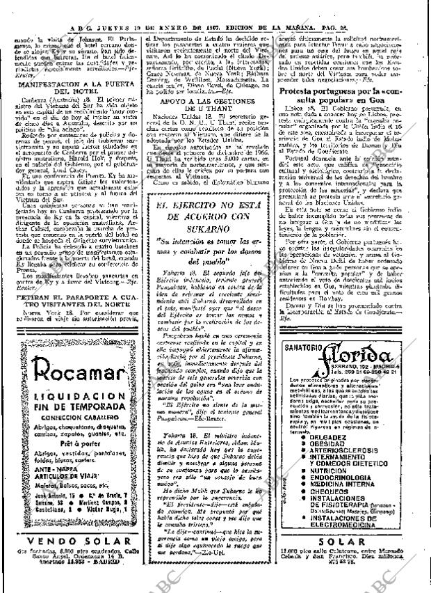 ABC MADRID 19-01-1967 página 28