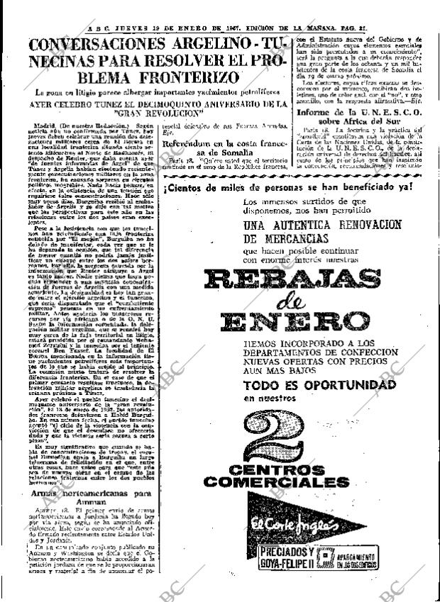 ABC MADRID 19-01-1967 página 31