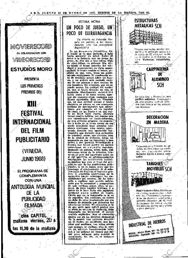 ABC MADRID 19-01-1967 página 56