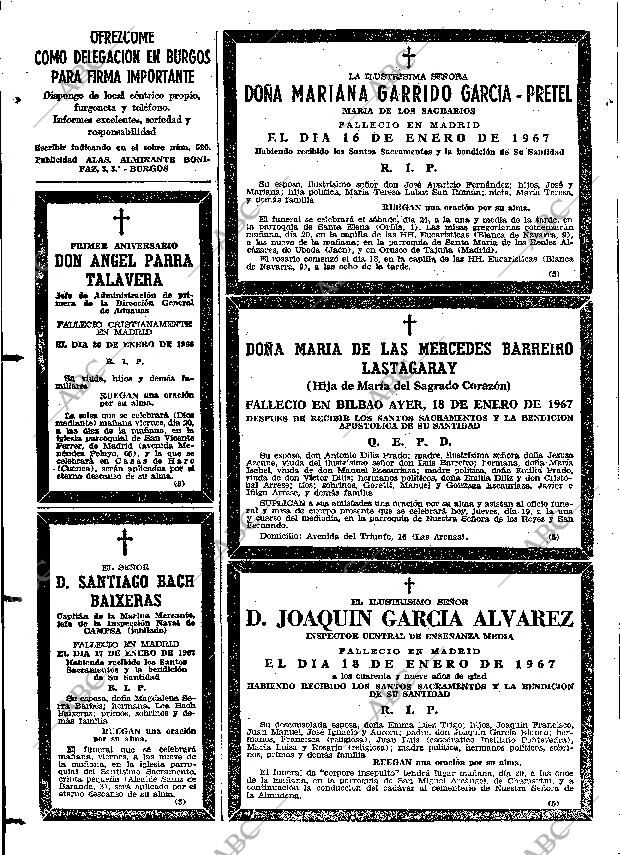 ABC MADRID 19-01-1967 página 92