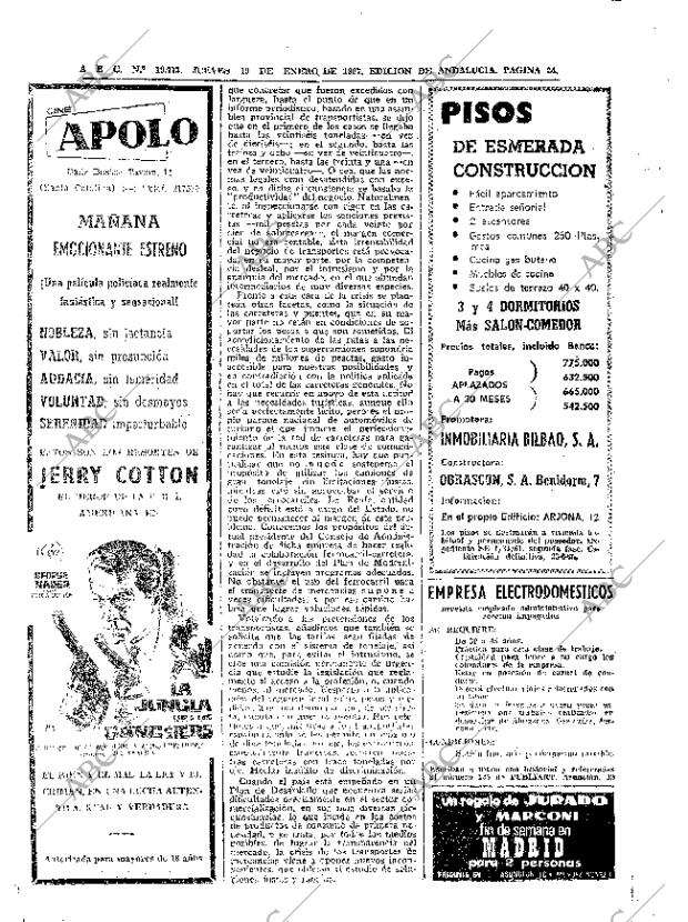 ABC SEVILLA 19-01-1967 página 24