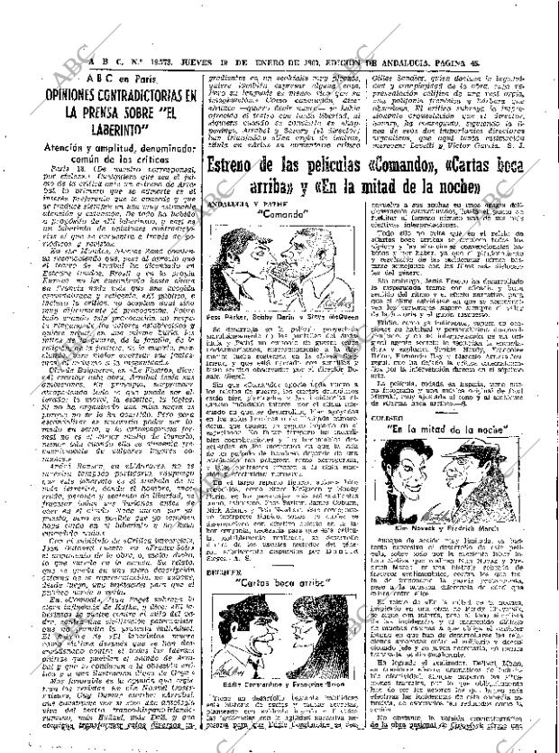 ABC SEVILLA 19-01-1967 página 45