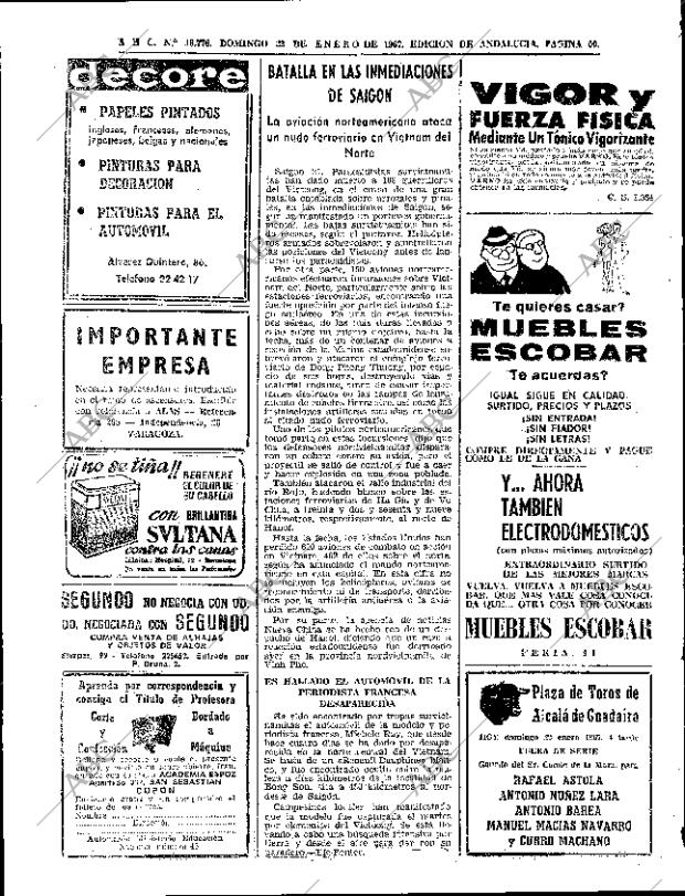 ABC SEVILLA 22-01-1967 página 50