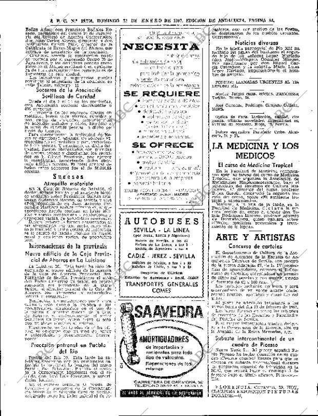 ABC SEVILLA 22-01-1967 página 84