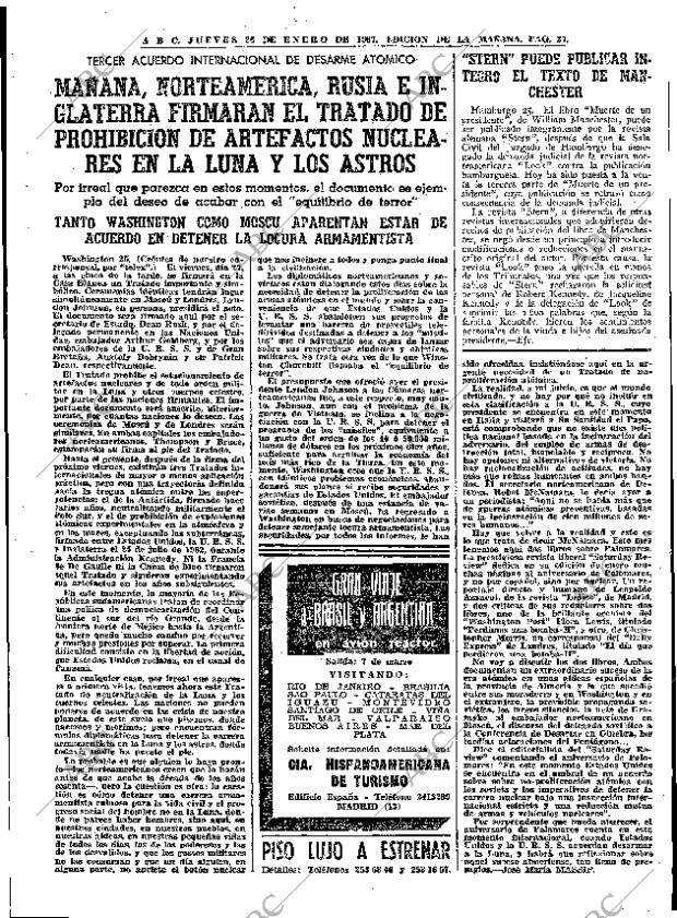 ABC MADRID 26-01-1967 página 27