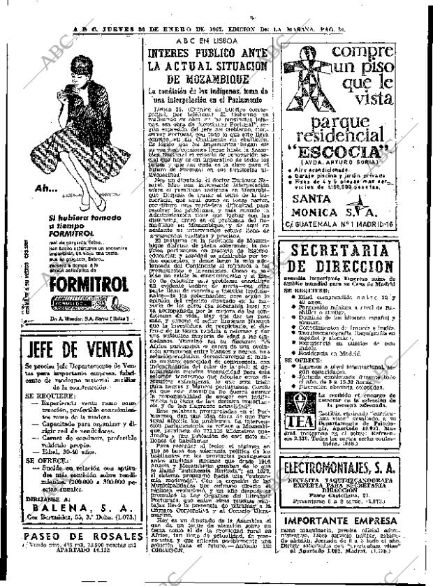 ABC MADRID 26-01-1967 página 30