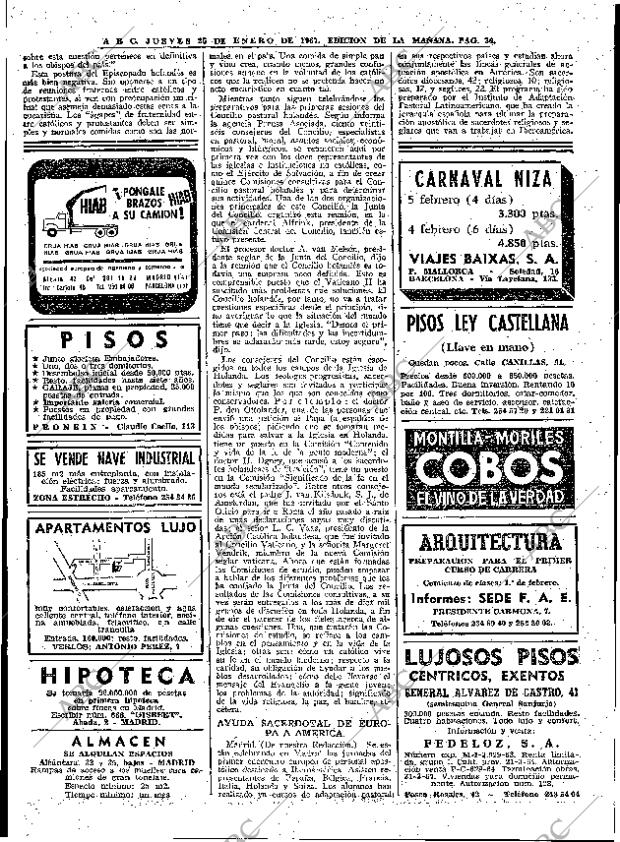 ABC MADRID 26-01-1967 página 36