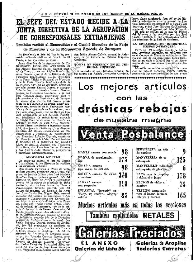 ABC MADRID 26-01-1967 página 37