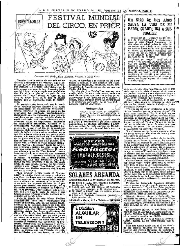 ABC MADRID 26-01-1967 página 71