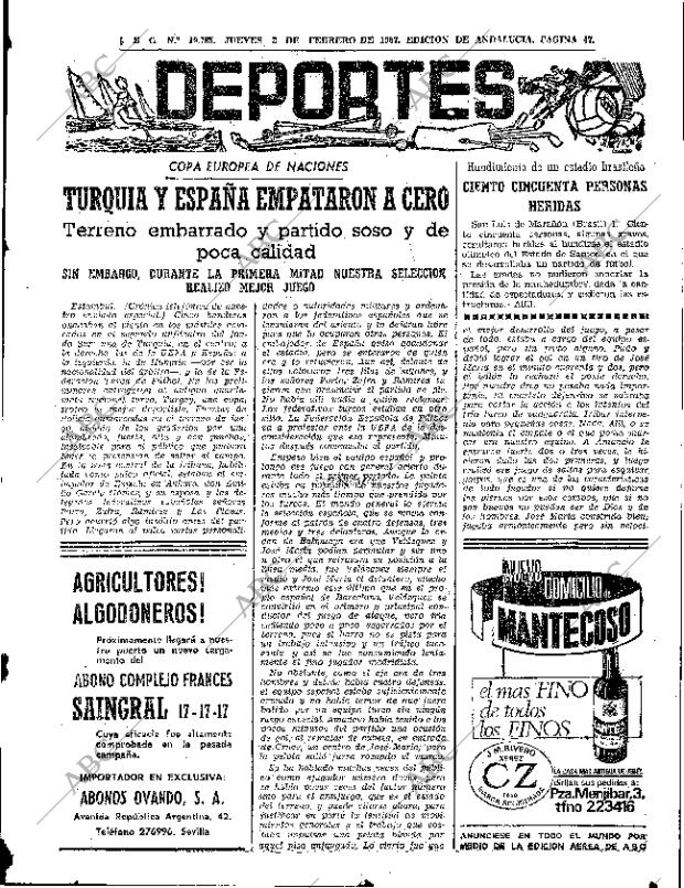 ABC SEVILLA 02-02-1967 página 47