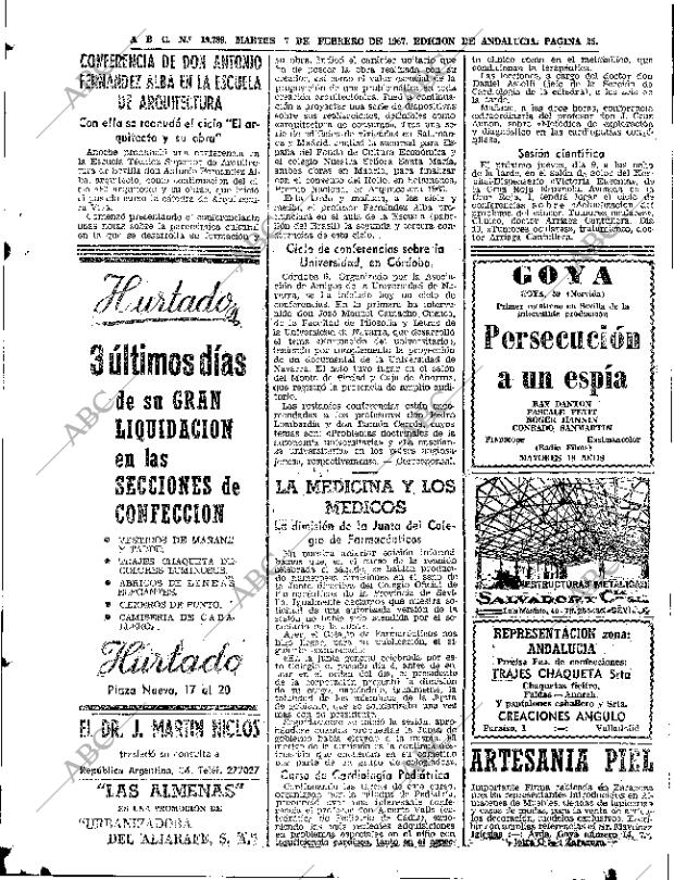 ABC SEVILLA 07-02-1967 página 25