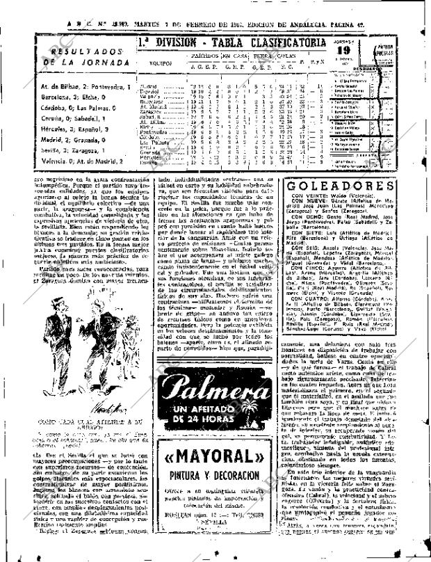 ABC SEVILLA 07-02-1967 página 40