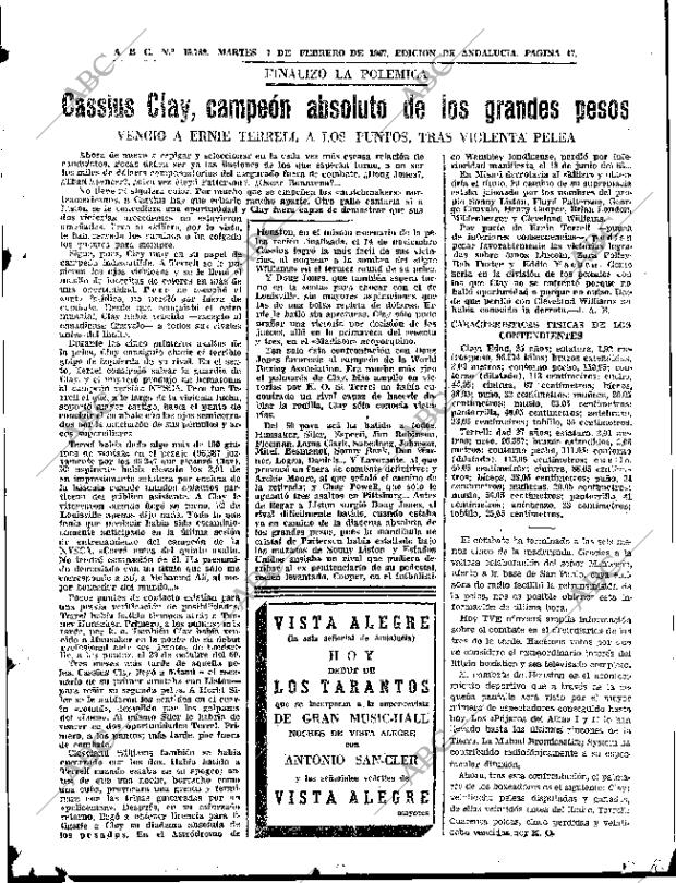 ABC SEVILLA 07-02-1967 página 47