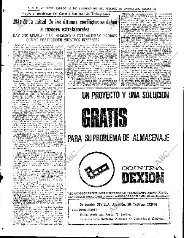 ABC SEVILLA 11-02-1967 página 45