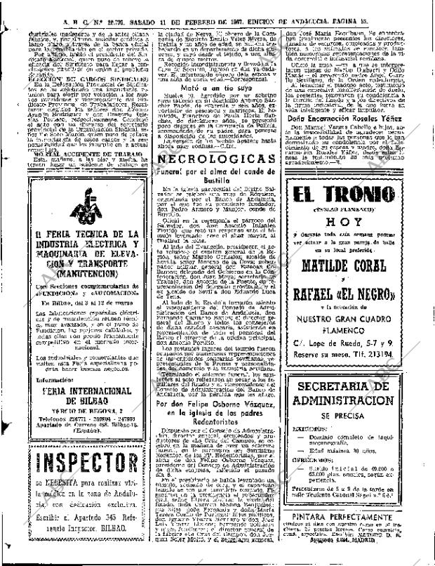 ABC SEVILLA 11-02-1967 página 55