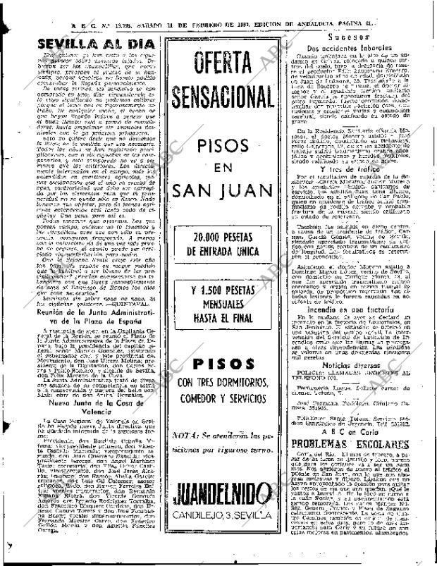 ABC SEVILLA 11-02-1967 página 61