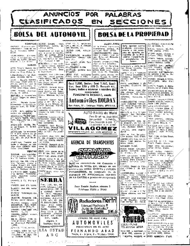 ABC SEVILLA 11-02-1967 página 70