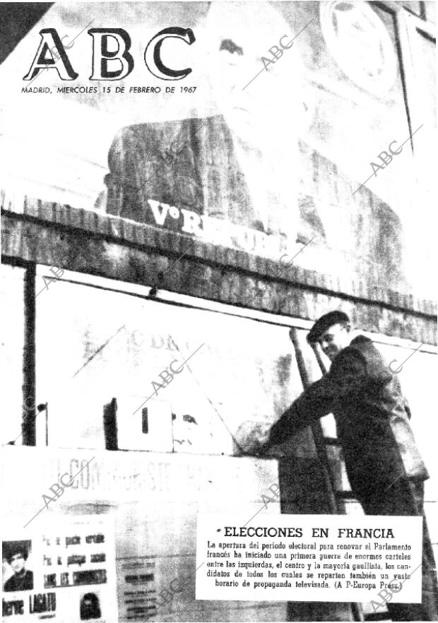 ABC MADRID 15-02-1967 página 1