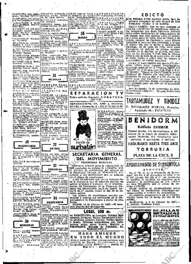 ABC MADRID 15-02-1967 página 104