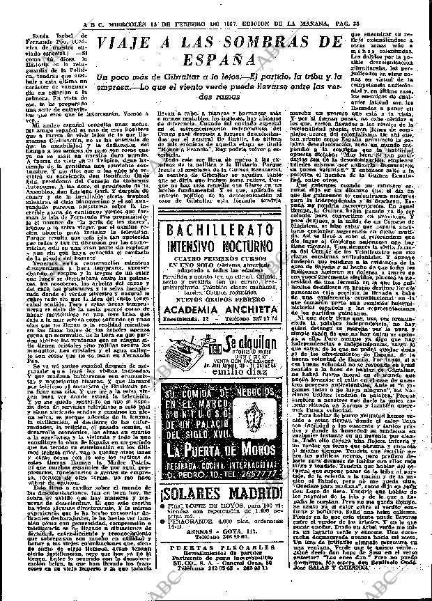 ABC MADRID 15-02-1967 página 33