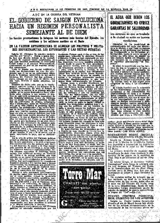 ABC MADRID 15-02-1967 página 35