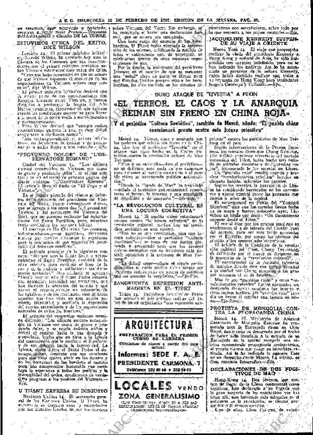 ABC MADRID 15-02-1967 página 37