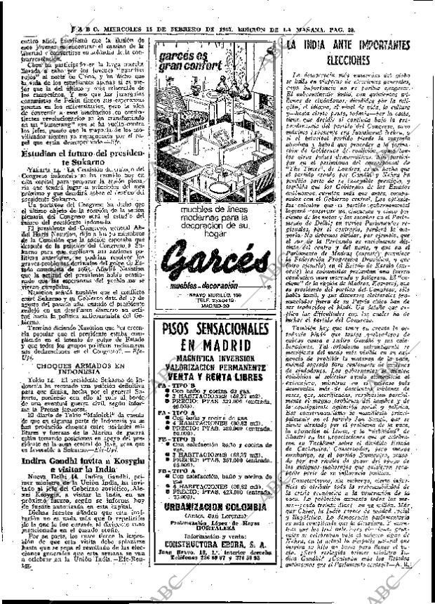 ABC MADRID 15-02-1967 página 38
