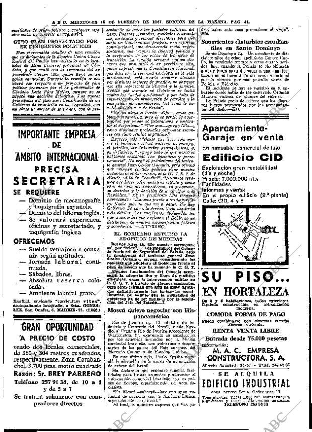 ABC MADRID 15-02-1967 página 44