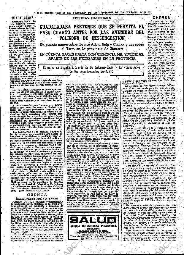 ABC MADRID 15-02-1967 página 57