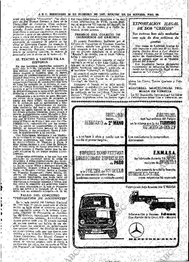 ABC MADRID 15-02-1967 página 69