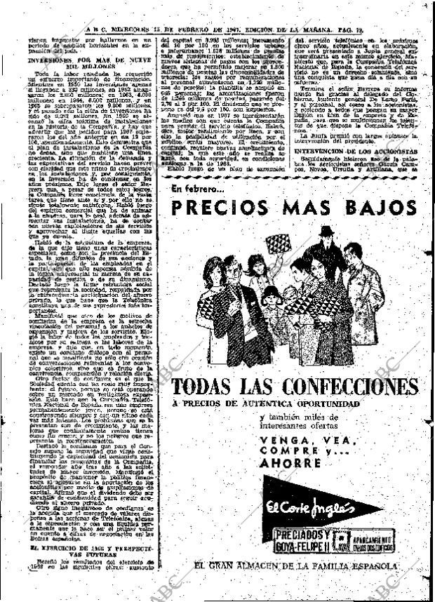 ABC MADRID 15-02-1967 página 79