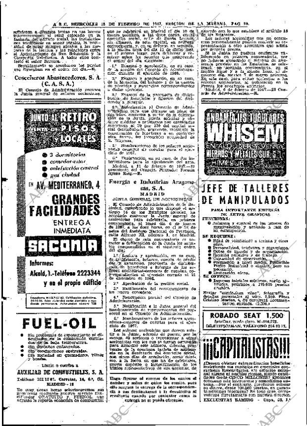 ABC MADRID 15-02-1967 página 80