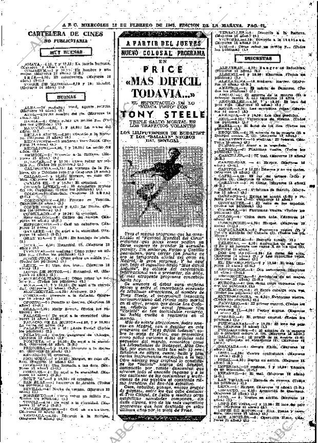 ABC MADRID 15-02-1967 página 91