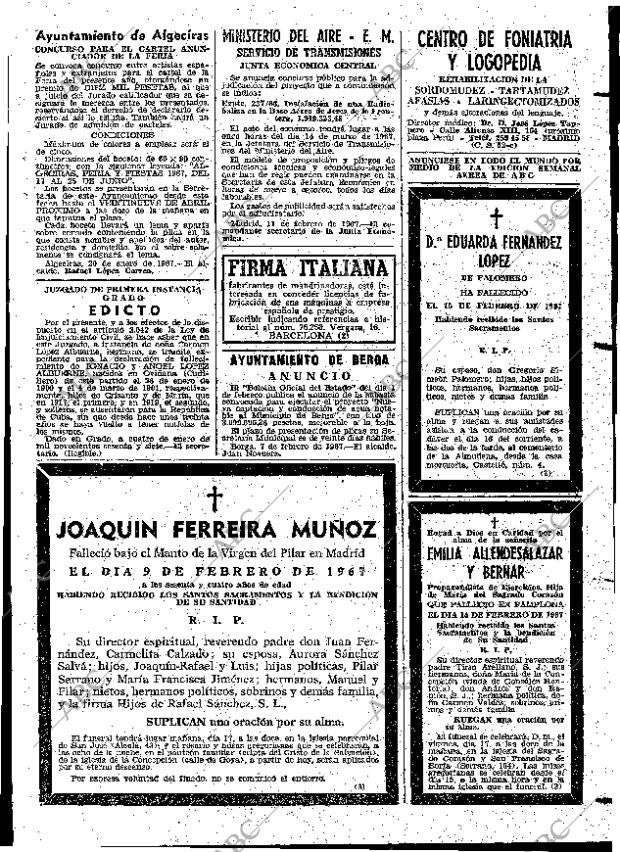 ABC MADRID 16-02-1967 página 109