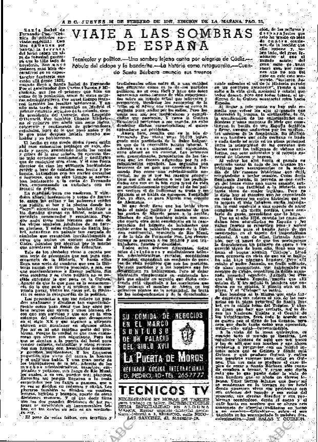 ABC MADRID 16-02-1967 página 33