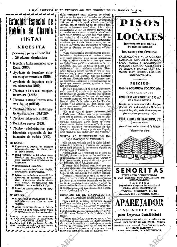 ABC MADRID 16-02-1967 página 48