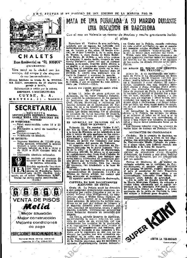 ABC MADRID 16-02-1967 página 50