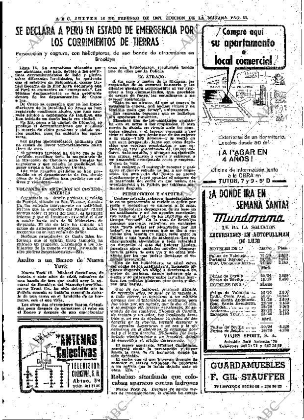 ABC MADRID 16-02-1967 página 51