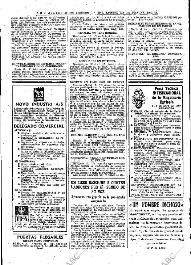ABC MADRID 16-02-1967 página 52
