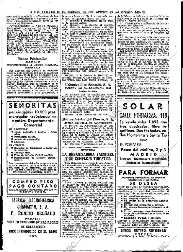 ABC MADRID 16-02-1967 página 78
